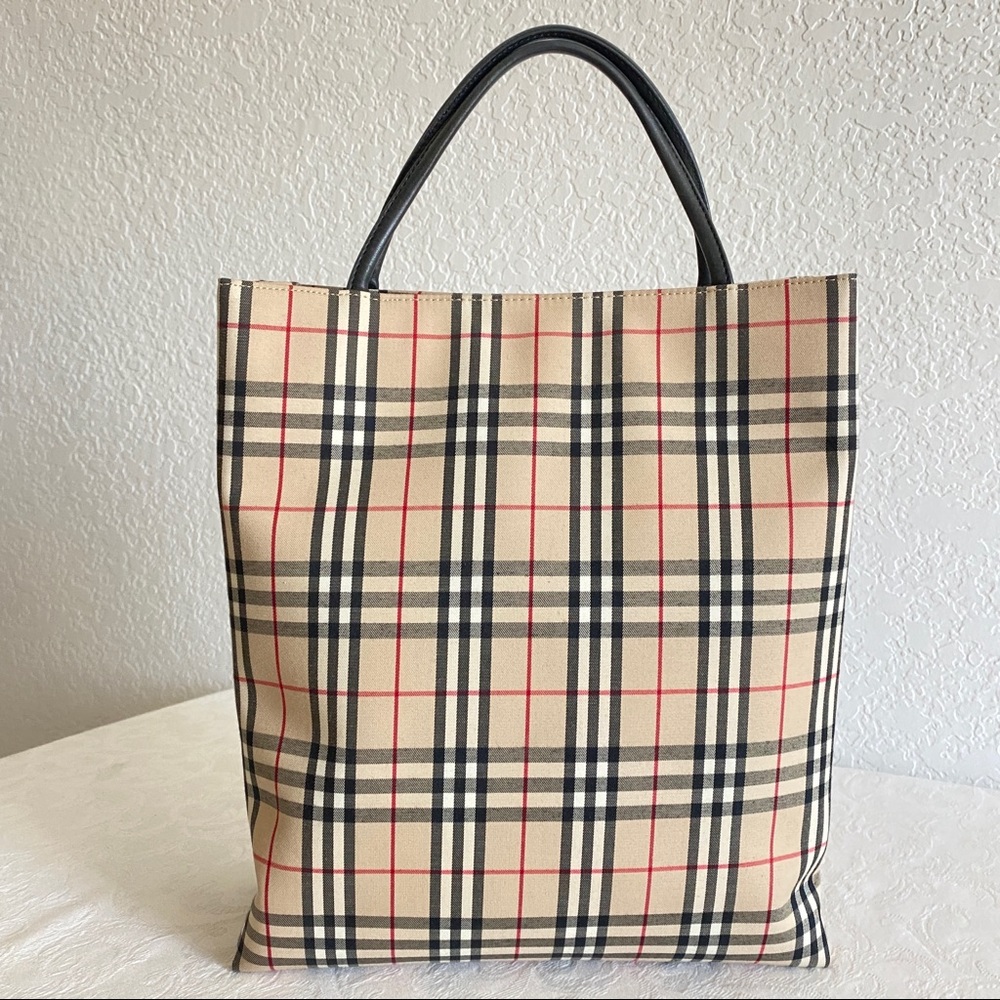 Burberry check tote